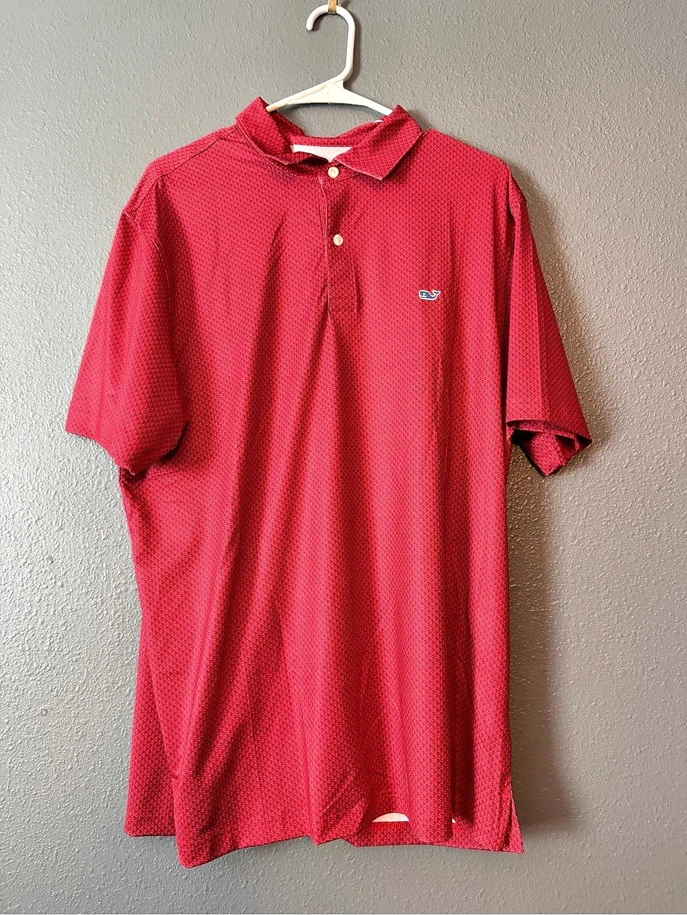 Vineyard Vines On-The-Go Performance Polo Men's Red Polo Large